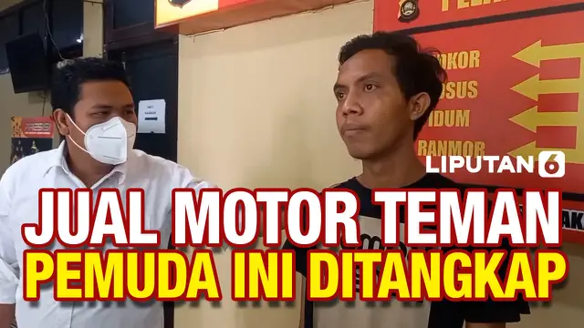 VIDEO: Pinjam Motor Teman Malah Dijual, Pemuda di Palembang Ditangkap Polisi