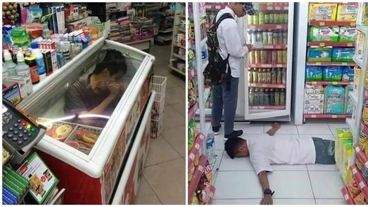Aksi Saat Orang Ngadem Ini Bikin Tepuk Jidat