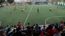 Suasana kemeriahan laga Liga Bola Indonesia kategori U-8 dan U-9. Pada puncak klasemen Serpong City semakin kokoh dipuncak dengan mengoleksi 40 poin. (Bola.com/Liga Bola Indonesia) 