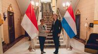 Menteri Luar Negeri Republik Indonesia (Menlu RI) Retno Marsudi saat melakukan pertemuan bilateral dengan Menlu Belanda Hanke Bruins Slot di Den Haag, Belanda, Rabu (31/1/2024). (Dok: Kemlu RI)