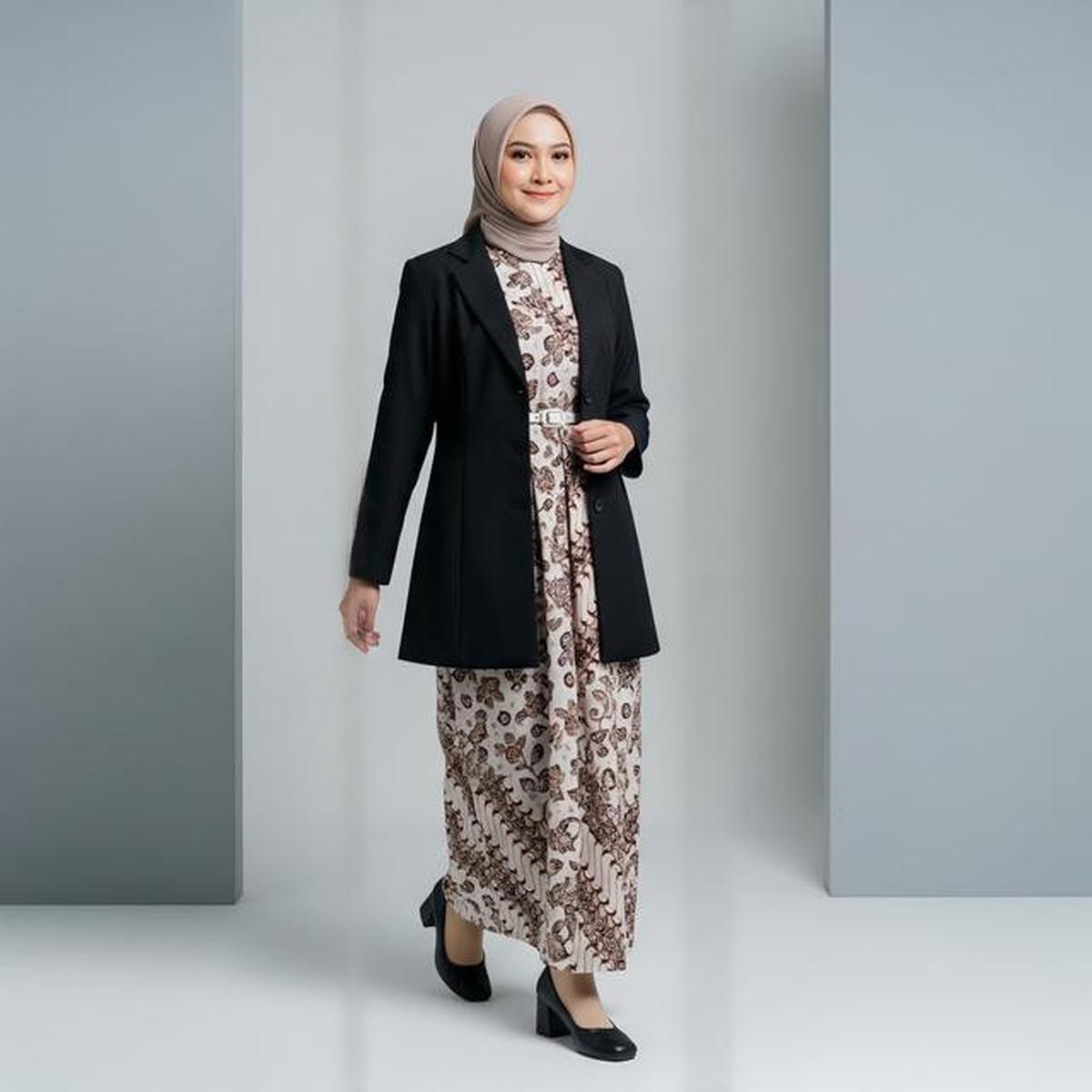 8 Model Gamis Blazer Modern untuk Pekerja Kantor dengan Mobilitas Tinggi, Cocok untuk Wanita Karier