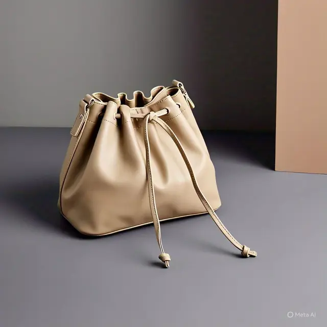Tas Bucket dengan Drawstring Detail