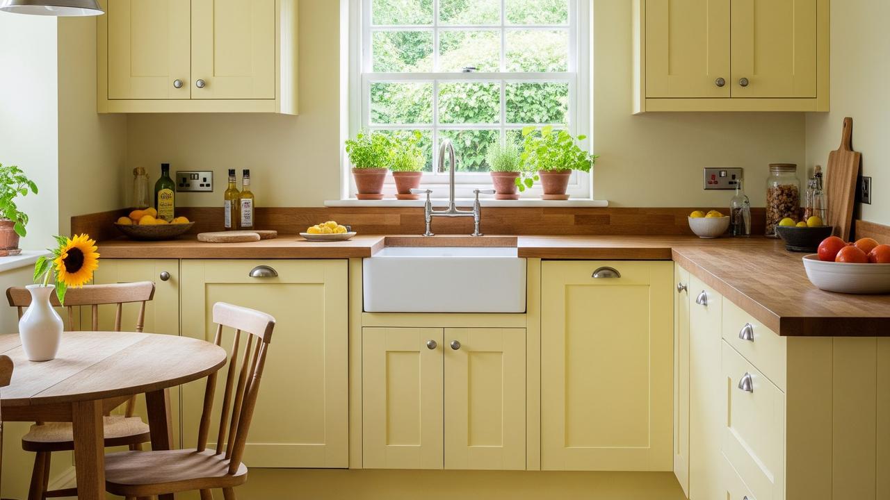 Warna Cat Dinding di Dapur Sempit Agar Terlihat Cerah (Gemini AI)