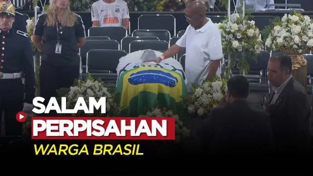 Berita Video, Warga Brasil Berikan Penghormatan Terakhir untuk Pele di Markas Santos FC pada Selasa (3/1/2023)