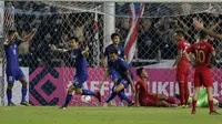Timnas Indonesia menyerah 2-4 dari Thailand pada laga ketiga Grup B Piala AFF 2018 di Stadion Rajamangala, Bangkok, Sabtu (17/11/2018) malam WIB. (Bola.com/Muhammad Iqbal Ichsan)