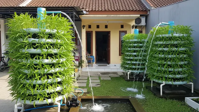 Inspirasi Kebun Kangkung Bertingkat untuk Panen Cepat di Halaman Rumah Kecil
