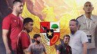 Timnas Indonesia - Shin Tae-yong vs Bima Sakti dan Asistennya (Bola.com/Adreanus Titus)