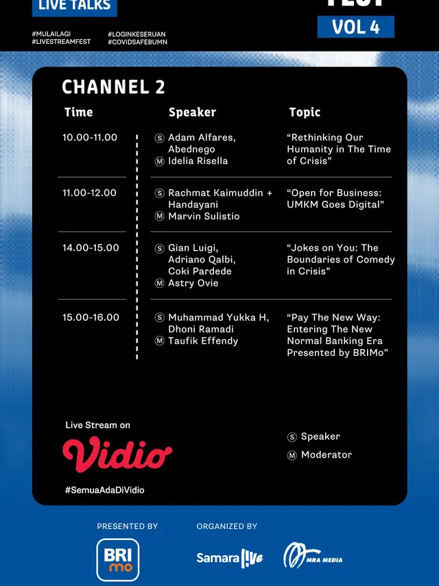 Live Stream Fest Vol. 4 Sesi Live Talks