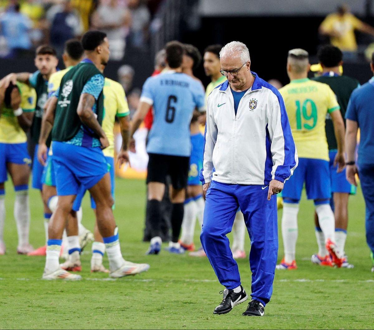 Kekalahan ini menjadi pukulan berat bagi Brasil.<br><br>Dengan hasil ini, Uruguay berhak melaju ke babak semifinal Copa America 2024 dan akan menghadapi Kolombia. Foto: AFP<br>