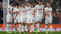 Tottenham Hotspur meraih kemenangan 3-2 atas Vitesse pada laga keempat Grup G Europa Conference League di Tottenham Hotspur Stadium, Jumat (5/11/2021) dini hari WIB. (AP Photo/Frank Augstein)