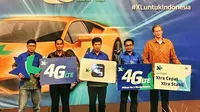 Peluncuran jaringan XL 4G LTE yang mengadopsi teknologi 4,5G - 4T4R 4x4 MiMO di Banten (sumber: ist.)