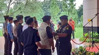 Apel Kesiapan Operasi Pengawasan dan Penindakan BBL di Bandara Soekarno Hatta.(Liputan6.com/Pramita Tristiawati).
