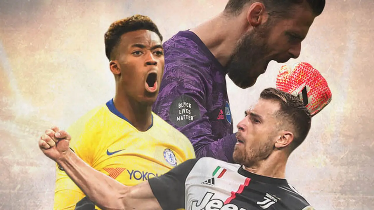 Ilustrasi Pemain - David De Gea, Callum Hudson-Odoi, Aaaron Ramsey