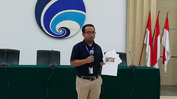 Konferensi pers soal hoaks pasca-gempa bumi di Sulteng. Liputan6.com/Andina Librianty