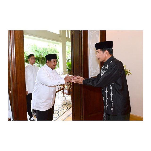 Silaturahmi Prabowo dan Jokowi di Solo.