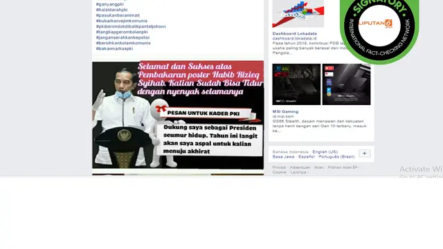 Jokowi Hoaks