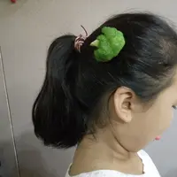 Nggak ngerti lagi, deh sama tren fashion di China. Setelah jepitan rambut daun tumbuh, kini muncul tren jepitan rambut makanan. 
