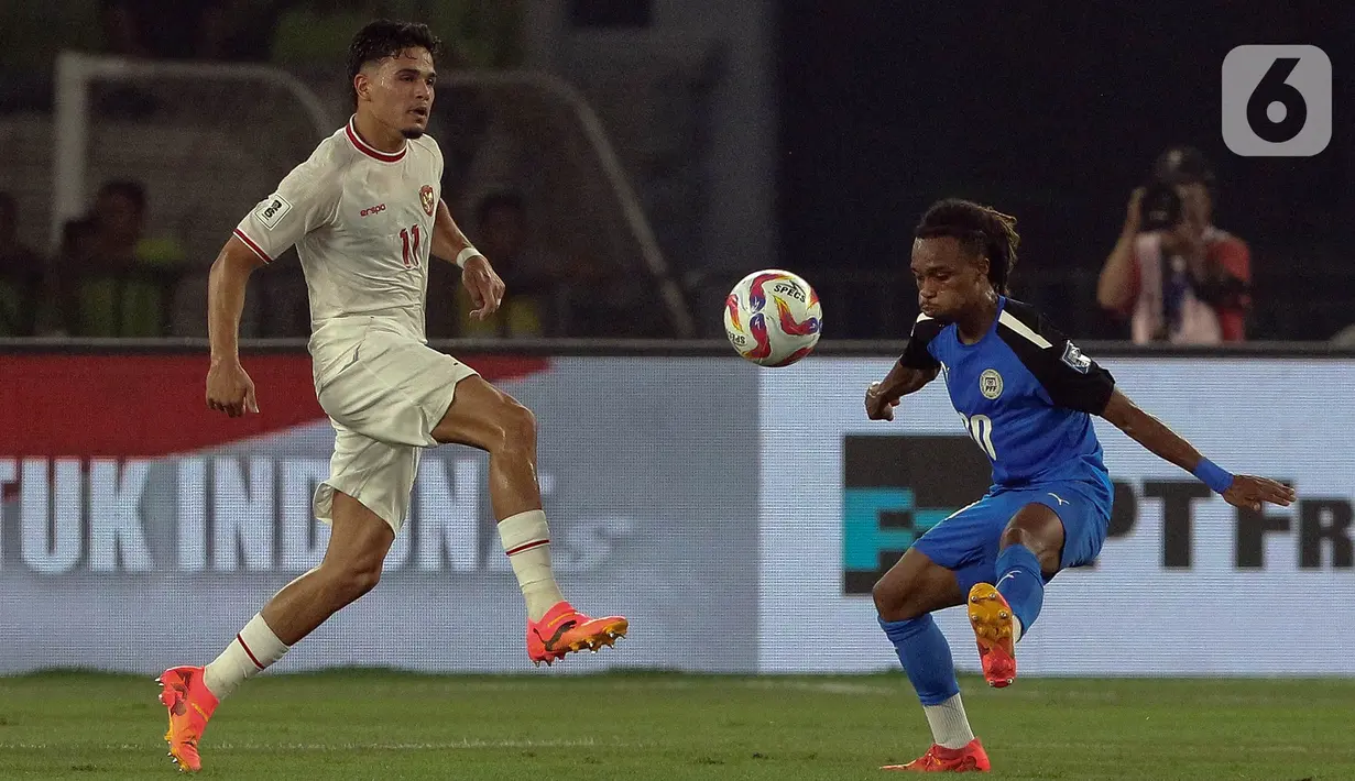 Timnas Indonesia menang 2-0 atas Filipina. (Liputan6.com/Herman Zakharia)