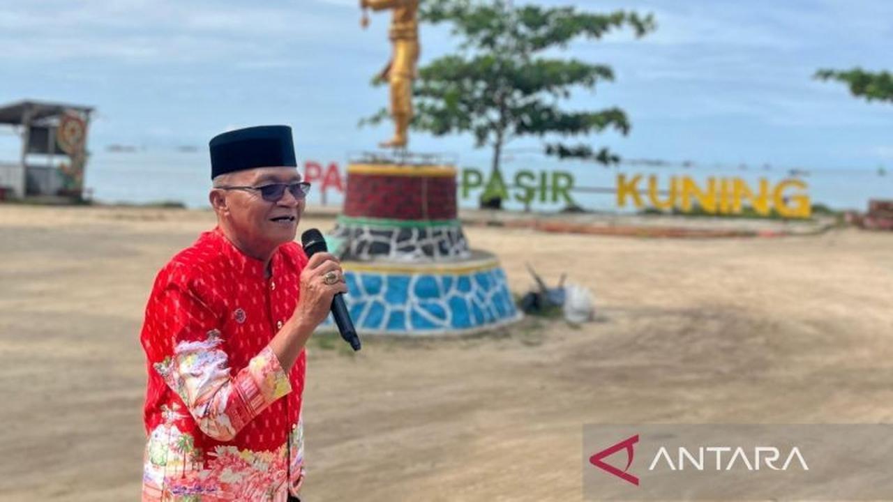 Perkuat Wisata Budaya, Pemkab Bangka Barat Bangun Tugu Perang Ketupat di Pantai Pasirkuning
