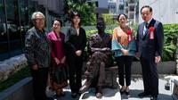 Ketua DPR RI, Puan Maharani saat meresmikan patung Bung Karno di Tokyo, Jepang, Rabu (28/5/2025). (Foto: Istimewa)