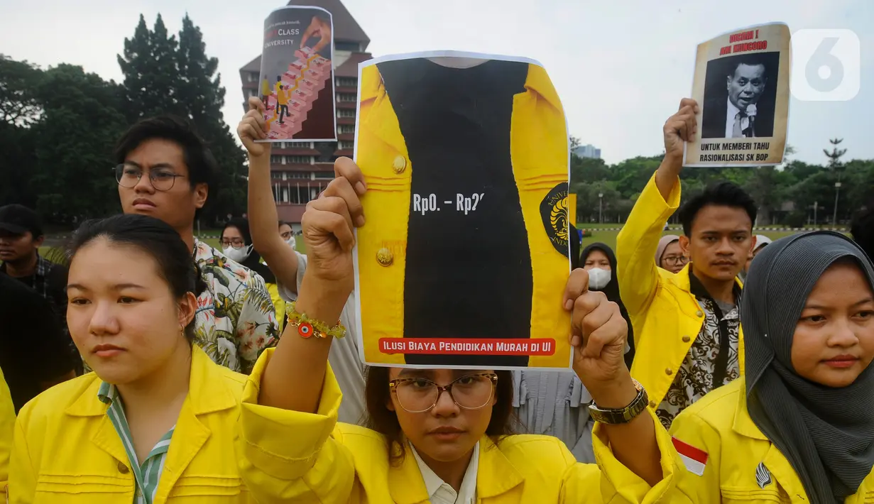 UI menetapkan BOP mahasiswa baru jalur seleksi nasional tahun ajaran 2023/2024, pada 31 Mei 2023. (merdeka.com/Arie Basuki)