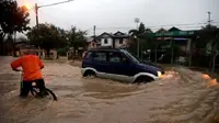 Hujan deras mengakibatkan wilayah Penang direndam banjir (Bernama)