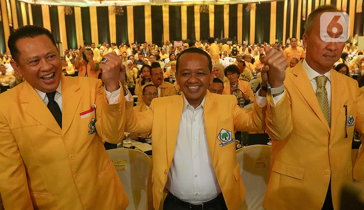 Pasca mundurnya Airlangga Hartarto sebagai ketua umum, Partai Golkar menggelar Rapat Pimpinan Nasional (Rapimnas) dan Musyawarah Nasional (Munas) XI tahun 2024. (Liputan6.com/Herman Zakharia)