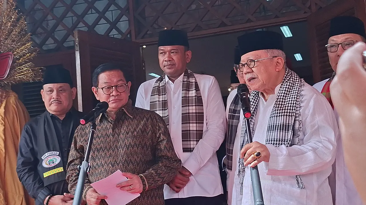 Gubernur DKI Jakarta Pramono Anung bersama Fauzi Bowo.