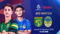 Nonton BRI Super League 2025/26 Persebaya Surabaya vs PSIM Yogyakarta. (Sumber: dok. vidio.com)
