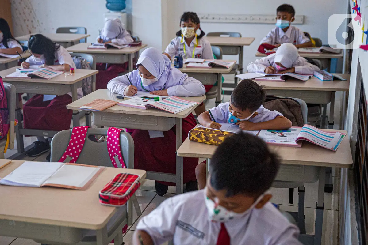 Ilustrasi Pembelajaran Tatap Muka 100 persen