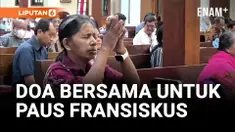 Ratusan Umat Katolik di Sleman Gelar Doa Bersama untuk Paus Fransiskus