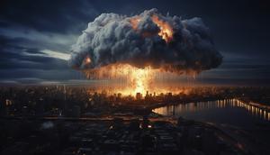 Ilustrasi perang nuklir. (Freepik)