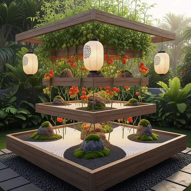 Ide Desain Kebun Tomat Gantung Ala Jepang
