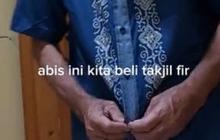 Tak Hanya Ikut Berburu Takjil, Momen Bapak-bapak Beragama Katolik Borong Baju Koko Ini Curi Perhatian Warganet