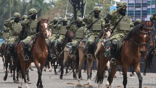 Ratusan Ribu Prajurit Ambil Bagian dalam Gladi Bersih HUT ke-80 TNI