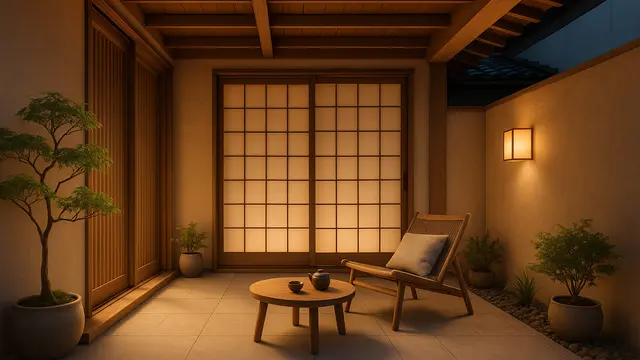 Model Teras Gaya Zen Jepang