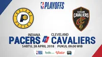 NBA Playoff 2018 Indiana Pacers Vs Cleveland Cavaliers Game 6 (Bola.com/Adreanus Titus)