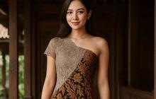 7 Koleksi Dress Batik Kombinasi Brokat Belah Samping Elegan, Terbaru dan Paling Stylish 2025