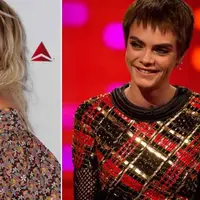 Cara pun tertangkap nyaman sekali duduk dipangkuan Paris. (Yahoo7 Be)