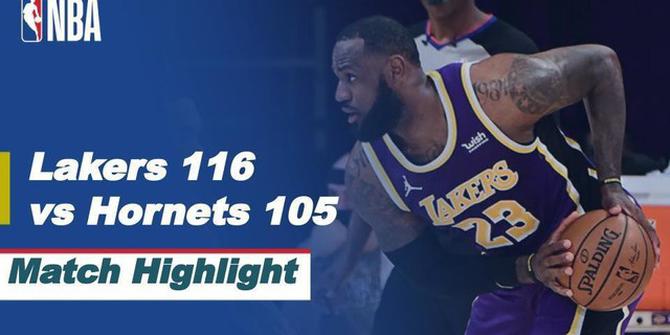 VIDEO: Highlights NBA, LA Lakers Taklukan Charlotte Hornets 116-105