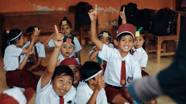 Ilustrasi murid, pelajar, SD