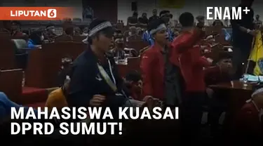 Mahasiswa Duduki DPRD Sumut untuk Tolak Perppu Cipta Kerja