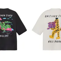 Kaos printed dari Onitsuka Tiger ini memiliki dua desain yang kontras. [Dok/Onitsuka Tiger]