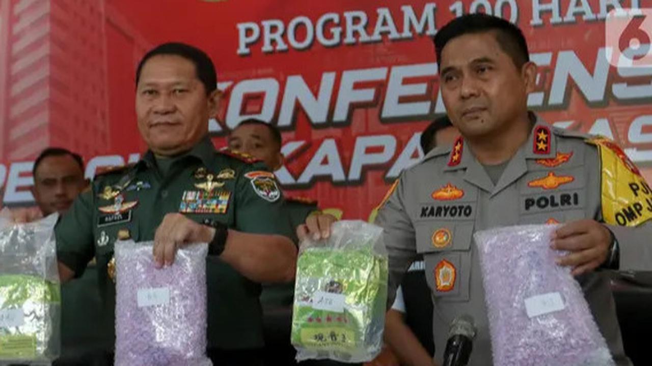 FOTO: Polda Metro Jaya Bongkar Peredaran Narkoba Jaringan Malaysia-Riau-Jakarta.