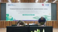 PT Surveyor Indonesia (Persero) jalin kerja sama dengan PT Adhi Karya (Persero) dalam Kegiatan Pengembangan Bisnis (dok: SI)