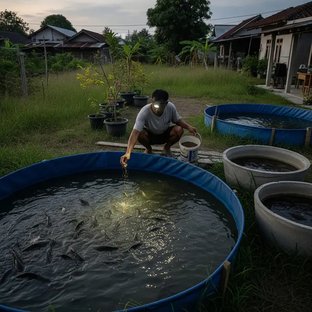 Ikan Air Tawar yang Cocok Dipelihara di Rumah yang Sering Mati Listrik (AI Generated)