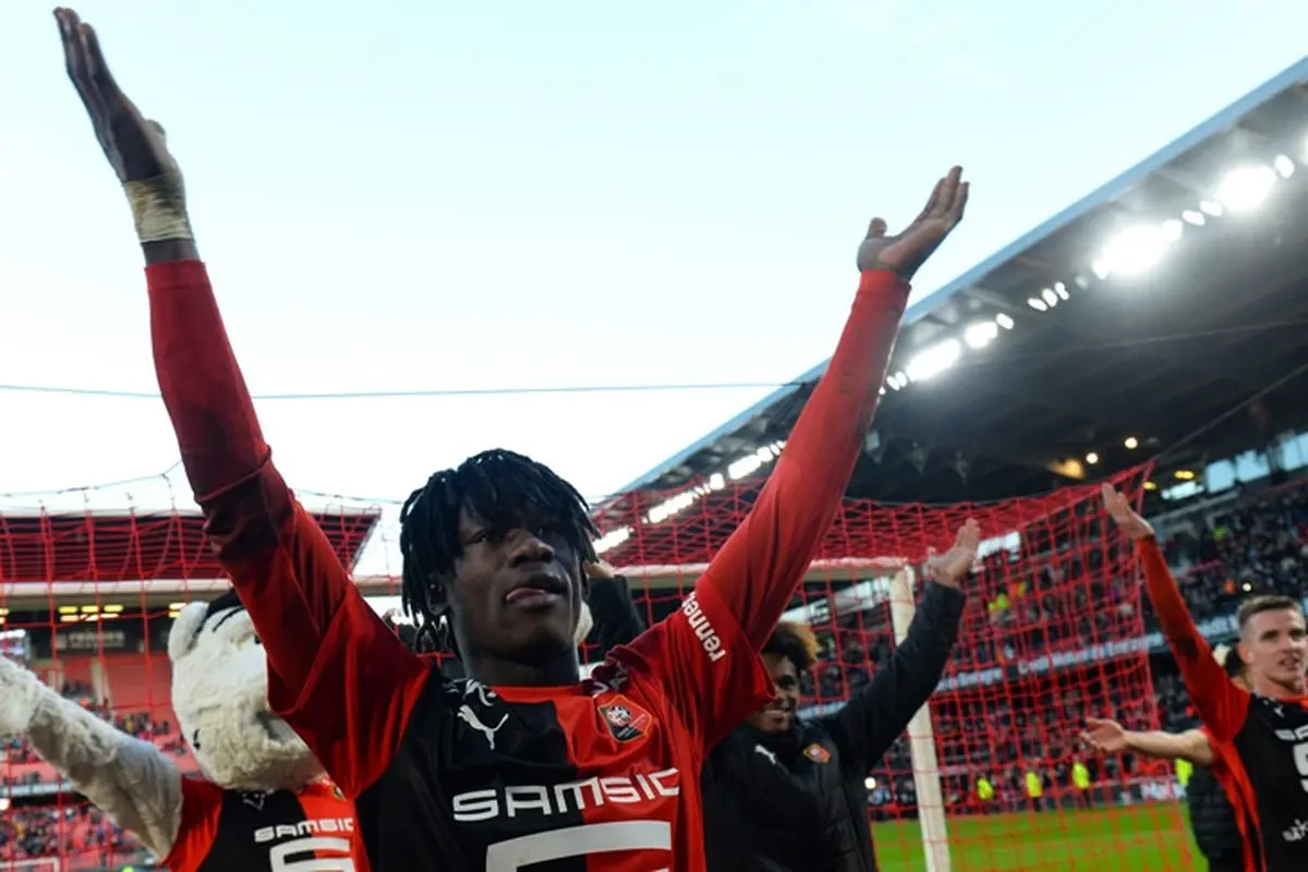 Gelandang Rennes, Eduardo Camavinga.