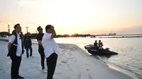 CdM Lexyndo Hakim melakukan kunjungan ke Pelatnas Jetski jelang SEA Games 2023. (NOC Indonesia)