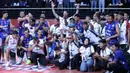 Jakarta LavAni Livin' Transmedia memetik tiga poin penuh dalam penampilan pertama di babak Final Four Proliga 2026 di Jawapos Arena, Surabaya, Jumat (3/4/2026). (Dok. PBVSI)