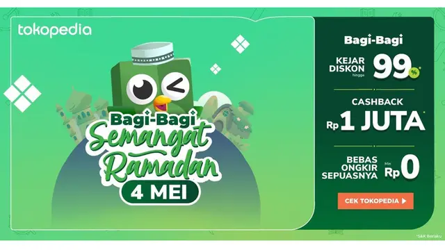 Hari Ini, Tokopedia Bagi-Bagi Semangat Ramadan!